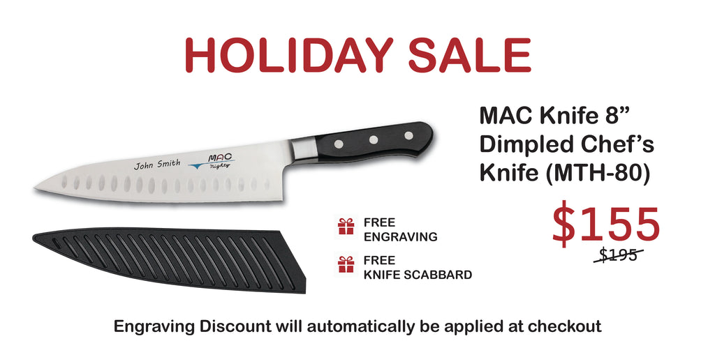Holiday Sale 2025 Professional Series 8" Chef's Knife with Dimples (MTH-80)