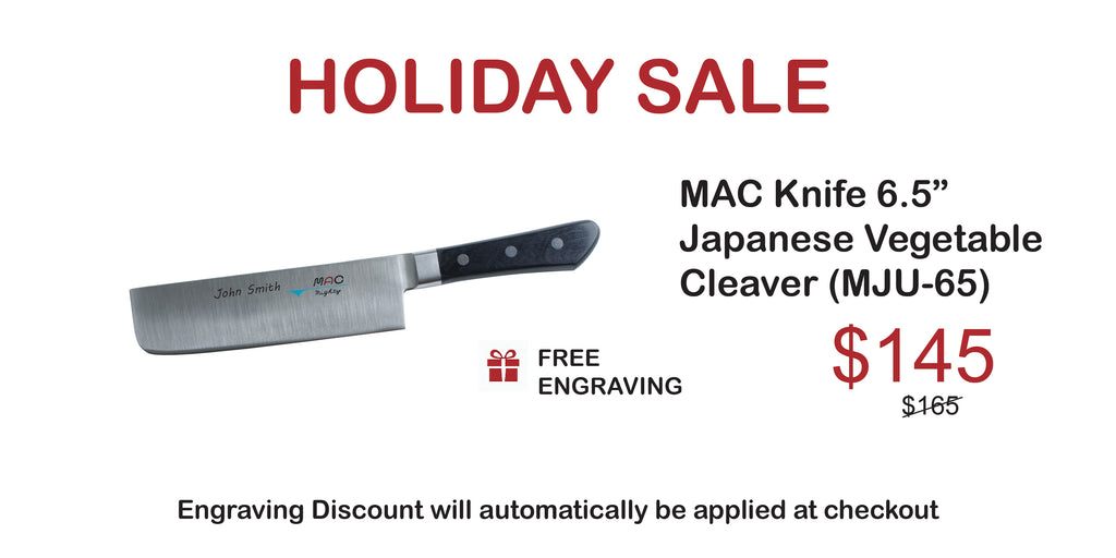 Holiday Sale 2025 Professional Series 6 1/2" Japanese Vegetable Cleaver (MJU-65)