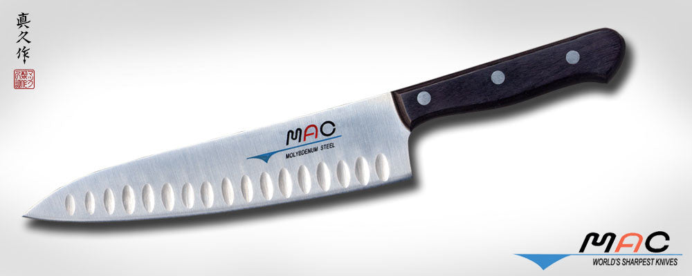Chef Series 8" Chef's Knife with Dimples (TH-80) - MAC Knife